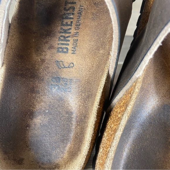 birkenstock mayari womens size 7 shoes brown strappy slip on comfort sandals - Picture 8 of 8